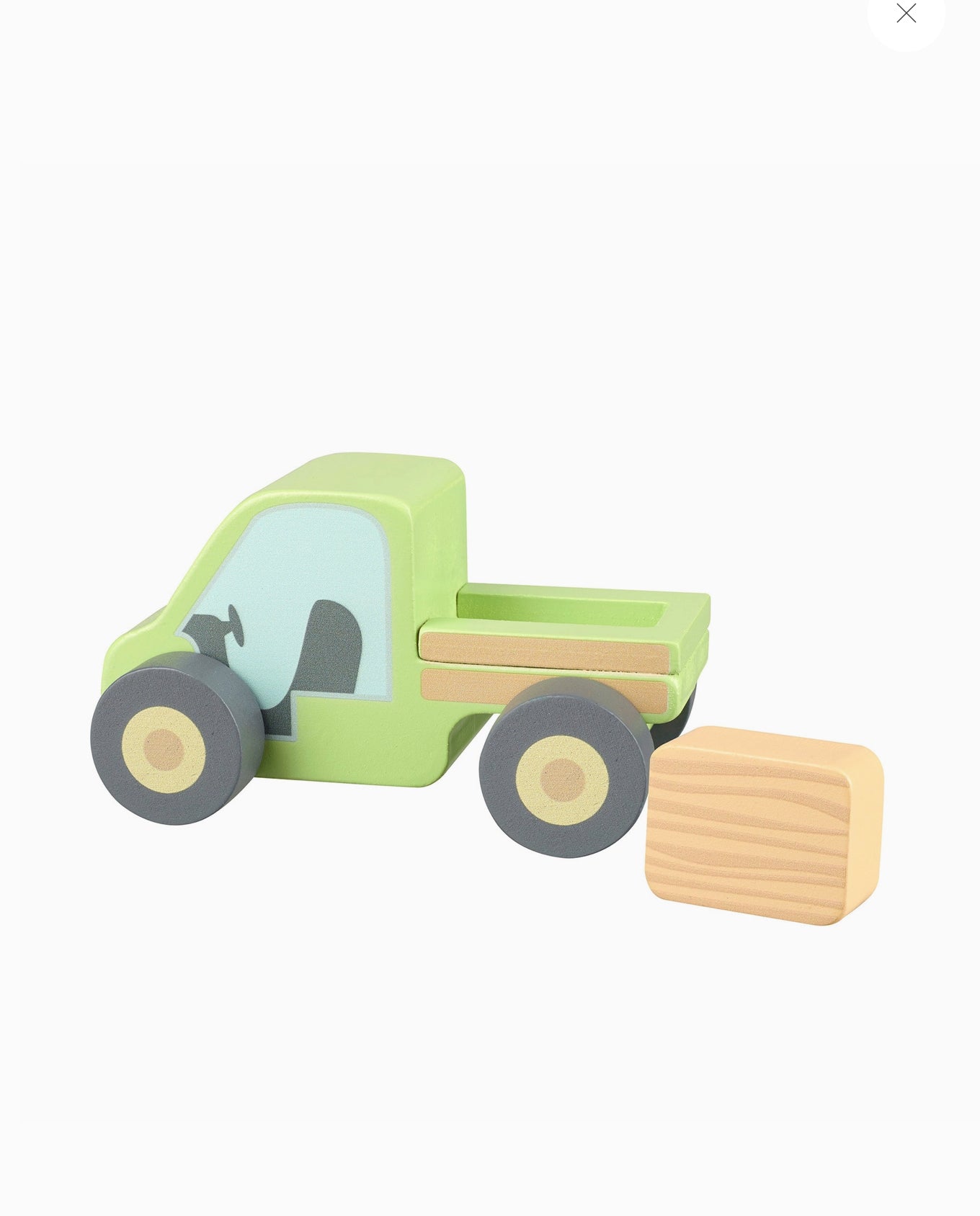 Farm Truck Wooden Toy Orange Tree