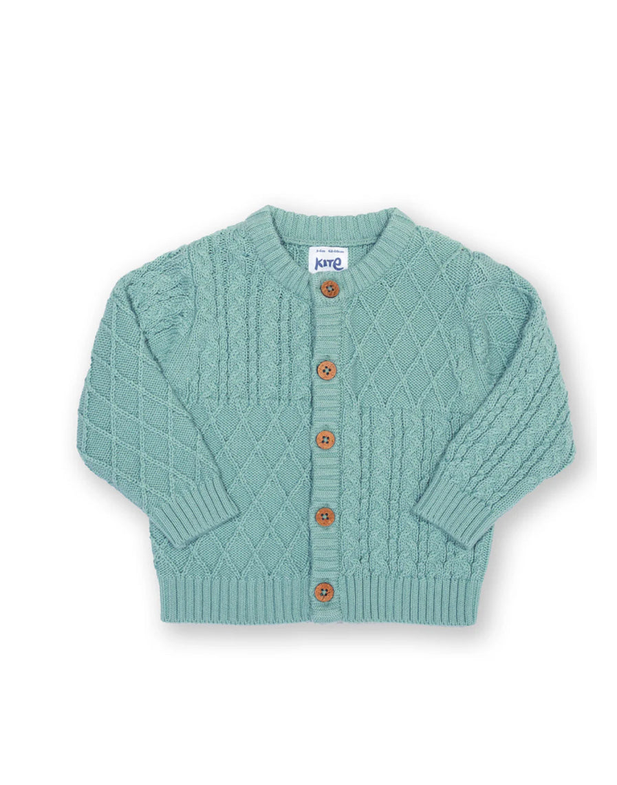 Kite My First Knit Cardigan Aloe