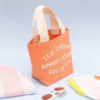 Ice Cream Appreciation Society - Mini Canvas Tote Bag