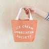 Ice Cream Appreciation Society - Mini Canvas Tote Bag