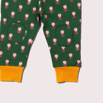Brown Owl Knee Patch Joggers Little Green Radicals