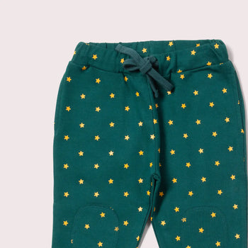 Golden Stars Knee Patch Joggers Little Green Radical