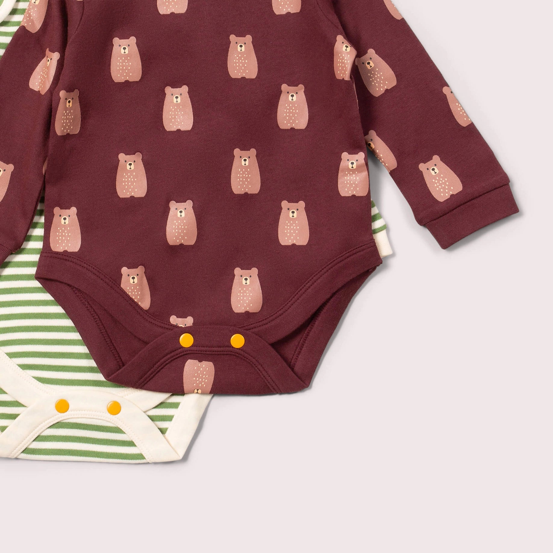 Brown Bears 2 pack Baby Bodysuit Little Green Radicals