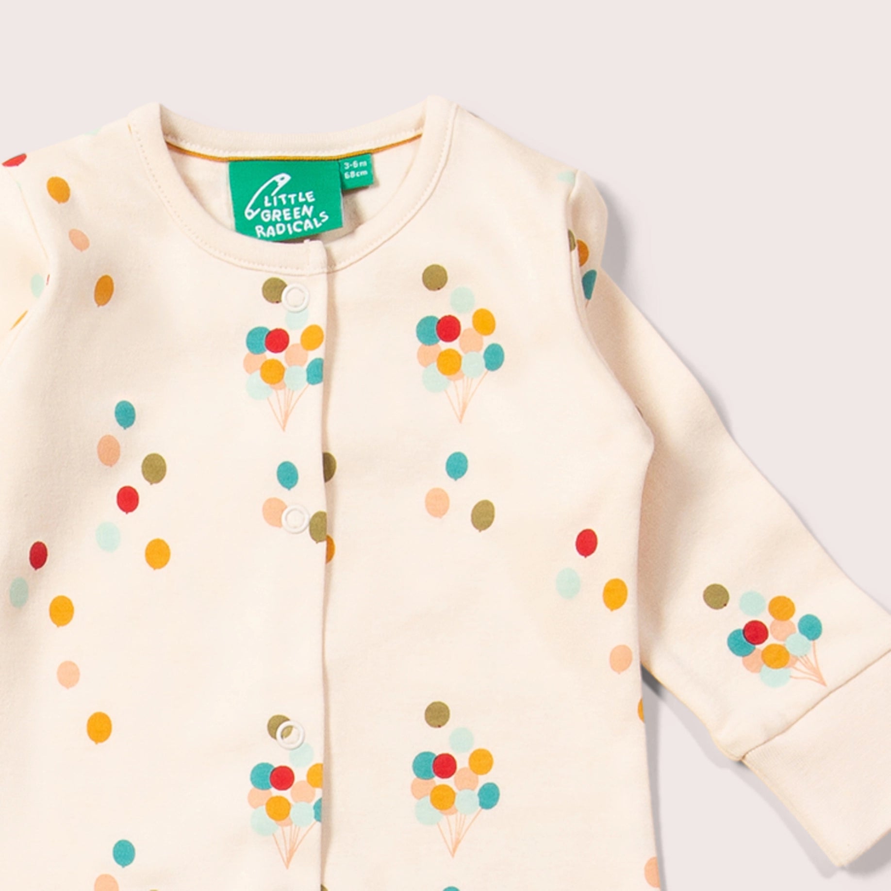 Rainbow Balloons Sleepsuit Little Green Radicals