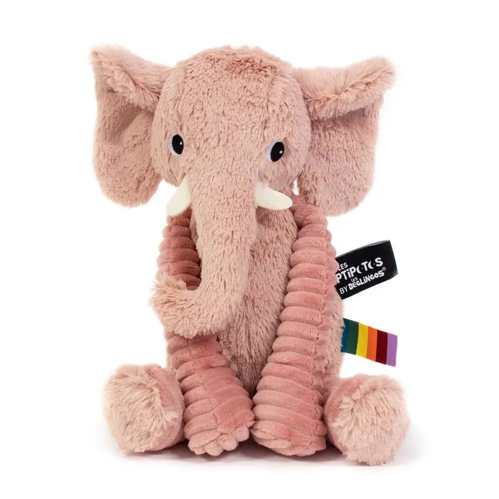 Pink Elephant - Plush Toy Les Ptipotos