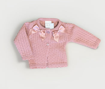 Baby Blush Pink Cardigan Traditional  Little Nosh