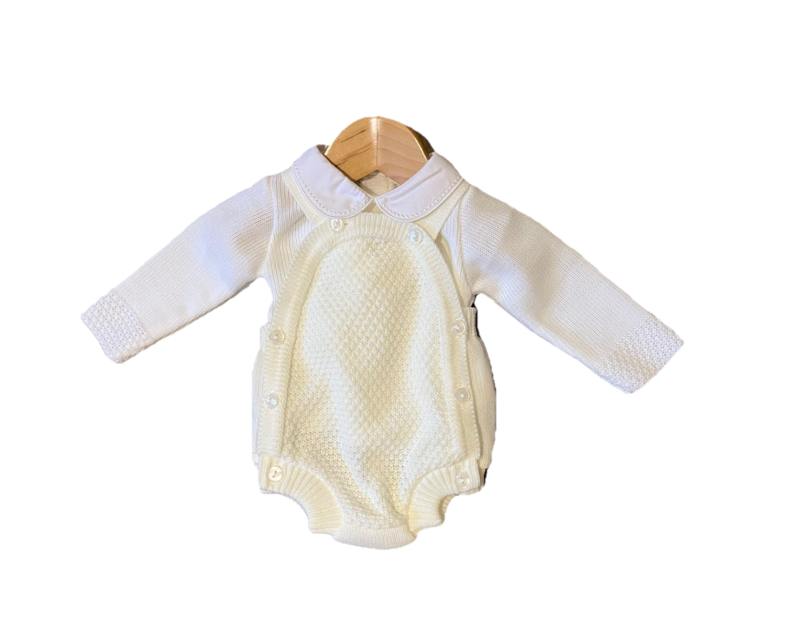 Ivory & White Knitted Romper Outfit Little Nosh