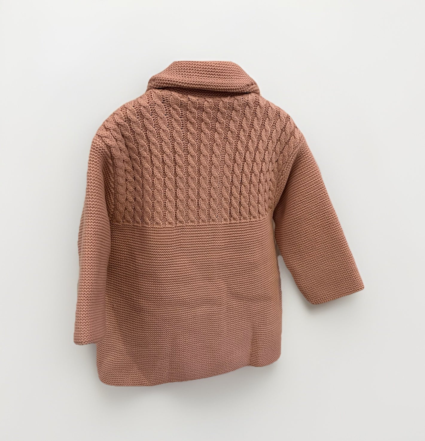 Blush Pink Double Knit Baby Coat Little Nosh