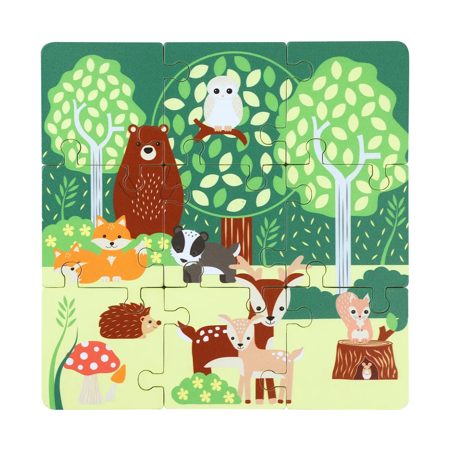 Woodland Animal Puzzle  Orange Tree