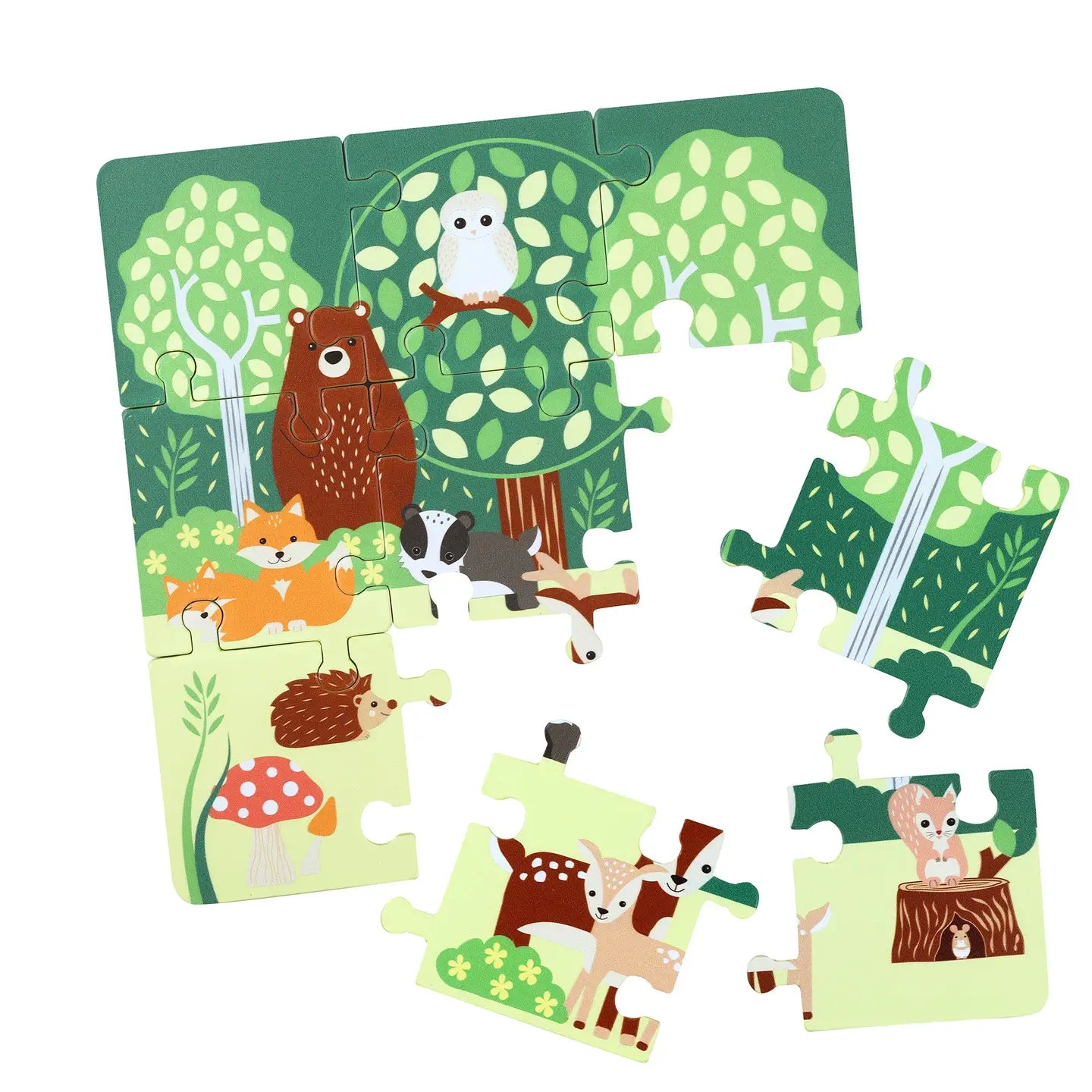 Woodland Animal Puzzle  Orange Tree