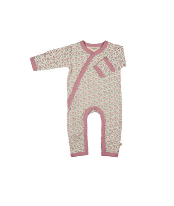 Pigeon Organics Meadow Print Kimono Romper