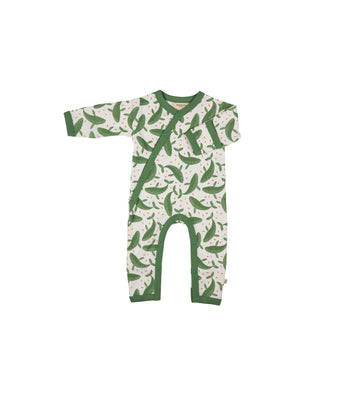 Pigeon Organics Whale  Print Kimono Romper