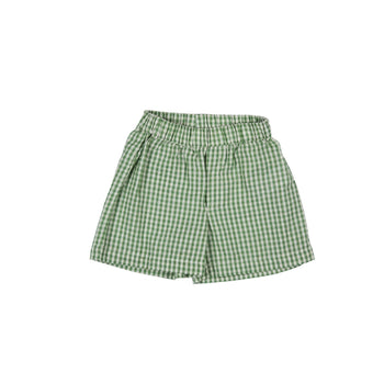 Pigeon Organics Green Check Summer Shorts