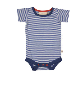 Pigeon Organics Fine Stripe Summer Body Dusty Blue