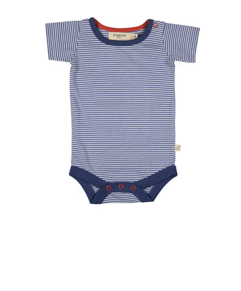 Pigeon Organics Fine Stripe Summer Body Dusty Blue