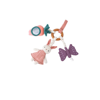 Baby Activity Ring - Pink Rabbit (Organic Cotton)