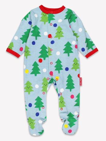 Organic Christmas Tree Sleepsuit Toby Tiger