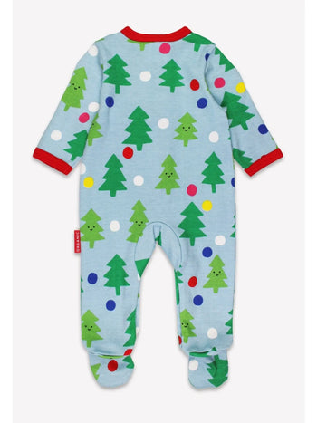 Organic Christmas Tree Sleepsuit Toby Tiger
