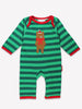 Organic Christmas Bear Applique Suit Toby Tiger