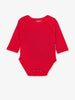 Organic Red Body Suit Toby Tiger