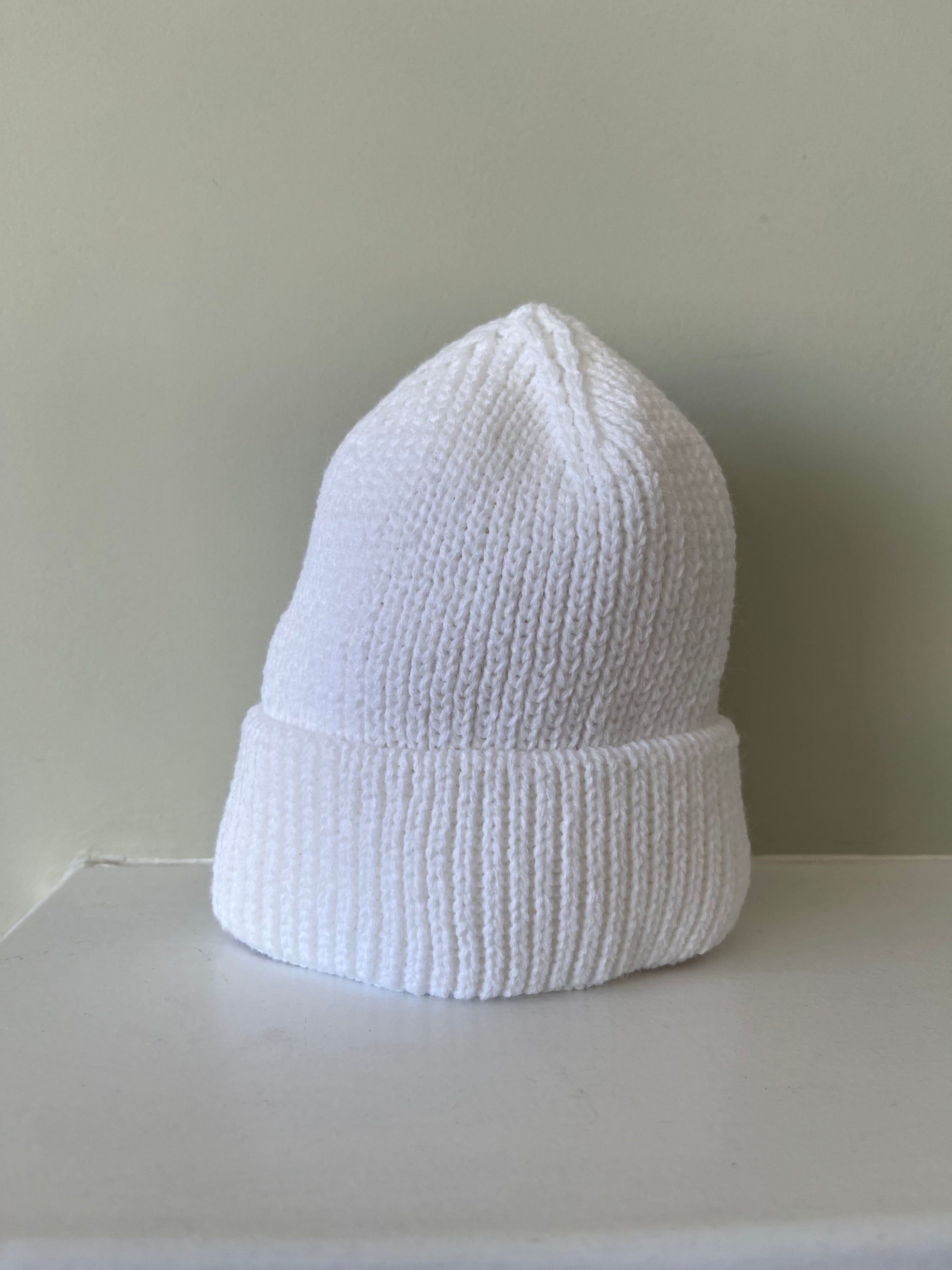 Timeless white Ivory  Knit Hat Little Nosh