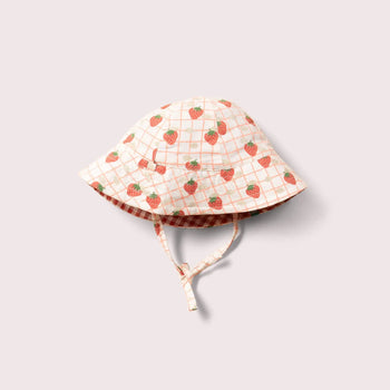 Strawberry Days Reversible Sunhat Little Green Radicals