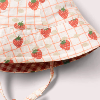 Strawberry Days Reversible Sunhat Little Green Radicals