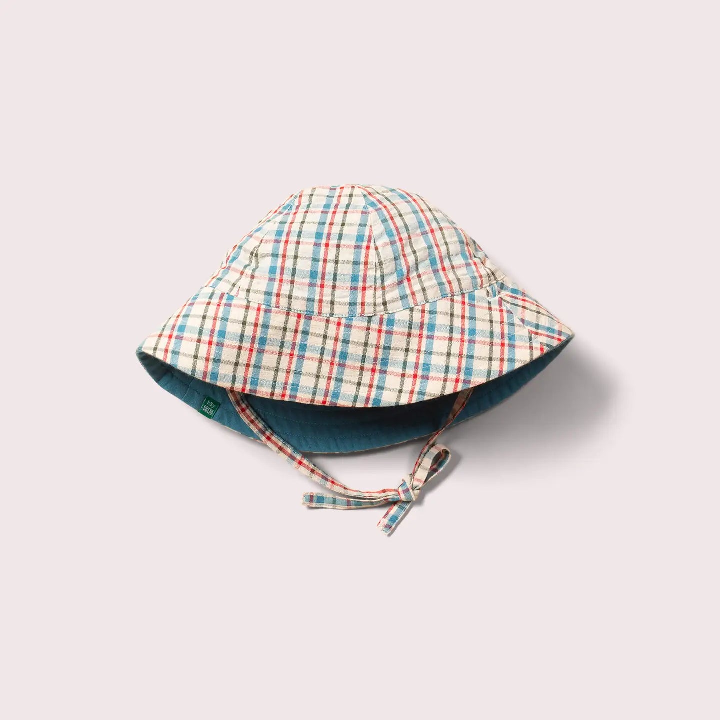Checked  Reversible Sunhat Little Green Radicals