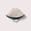 Checked  Reversible Sunhat Little Green Radicals