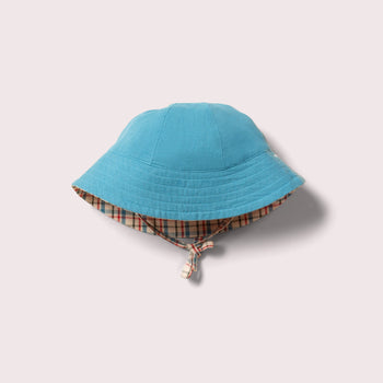 Checked  Reversible Sunhat Little Green Radicals