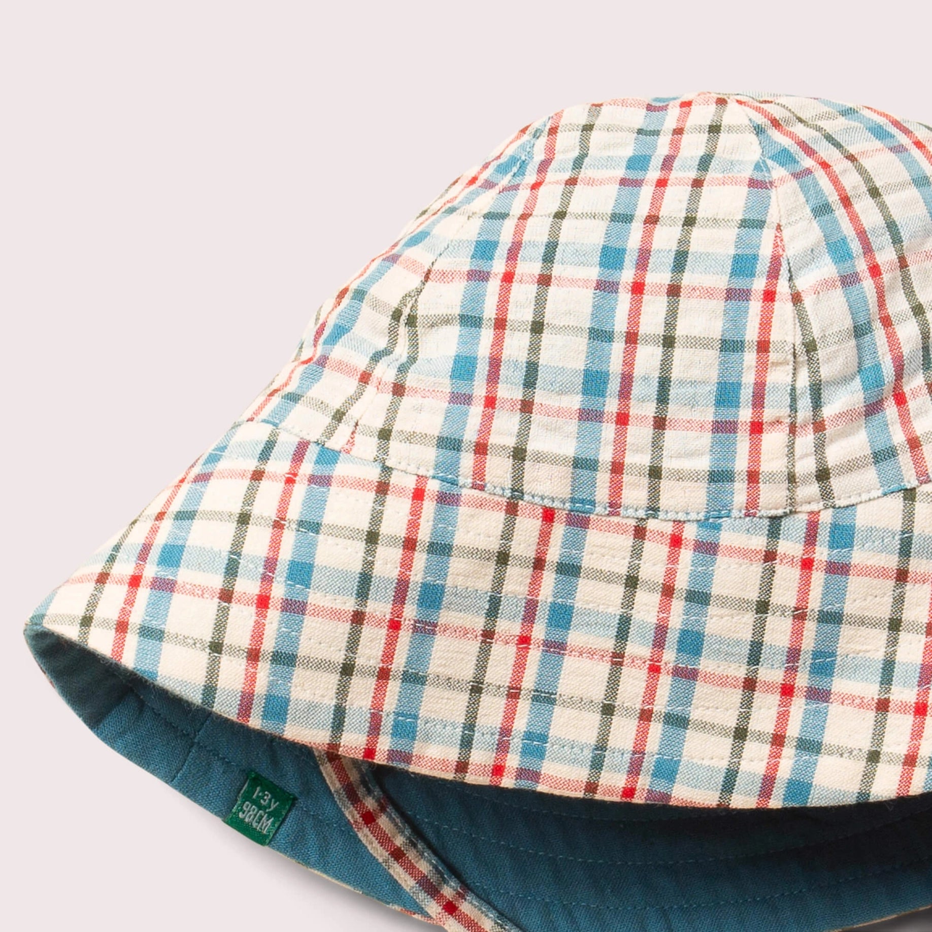 Checked  Reversible Sunhat Little Green Radicals