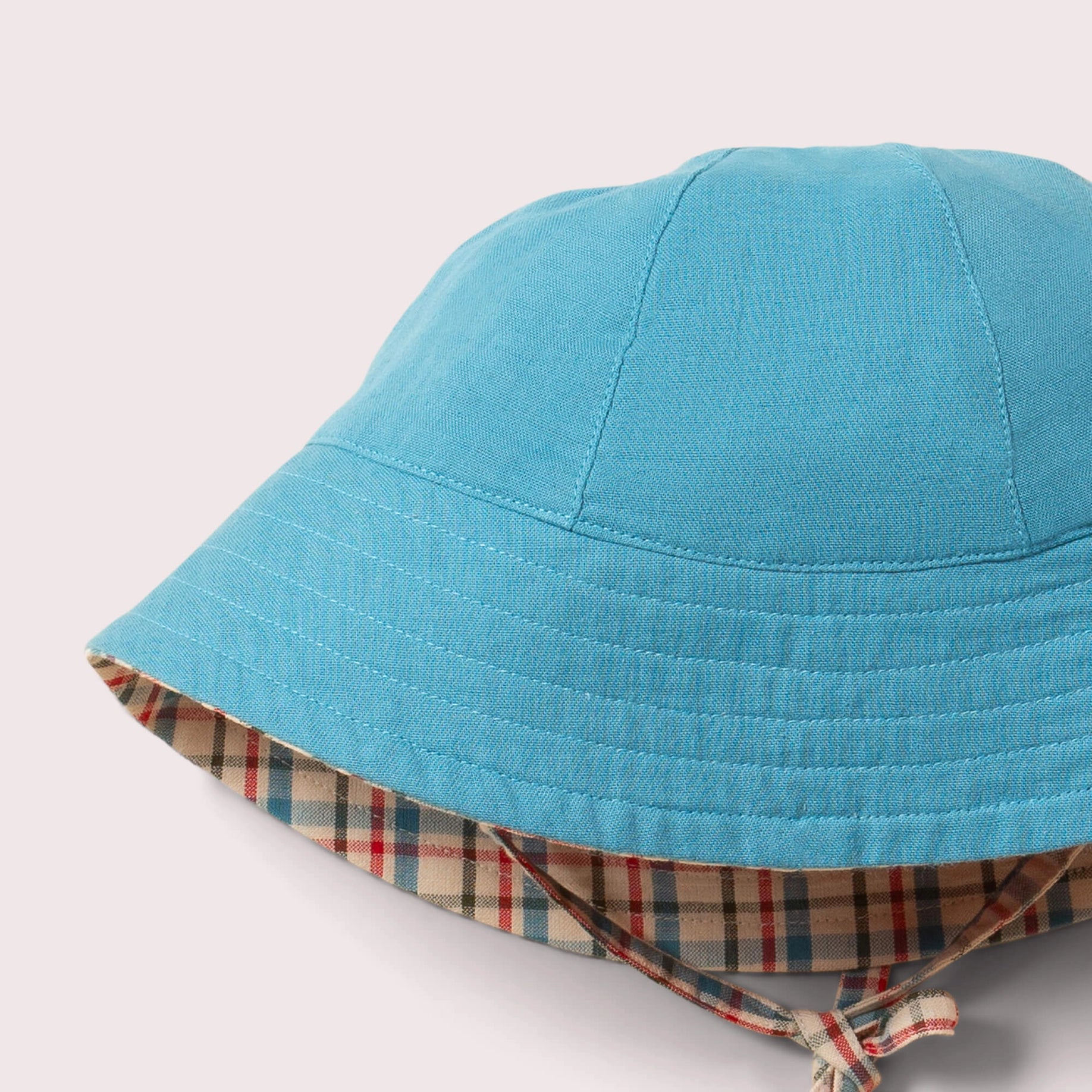Checked  Reversible Sunhat Little Green Radicals