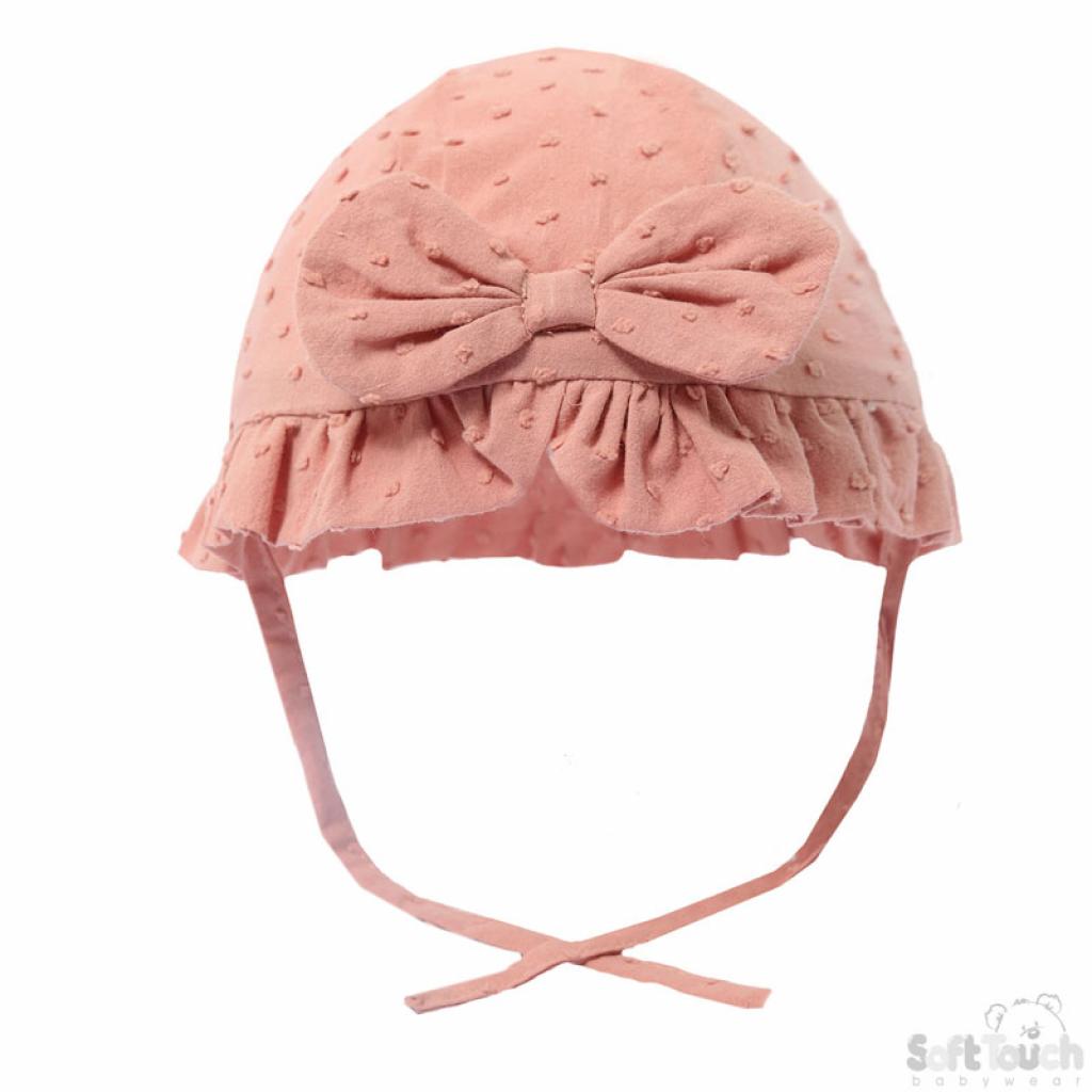 Little Bow  Sun Hat With straps