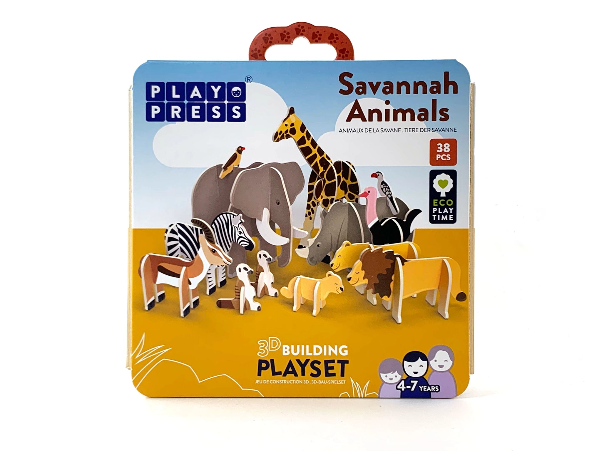 Play Press Savannah Animals Pop-out Playset