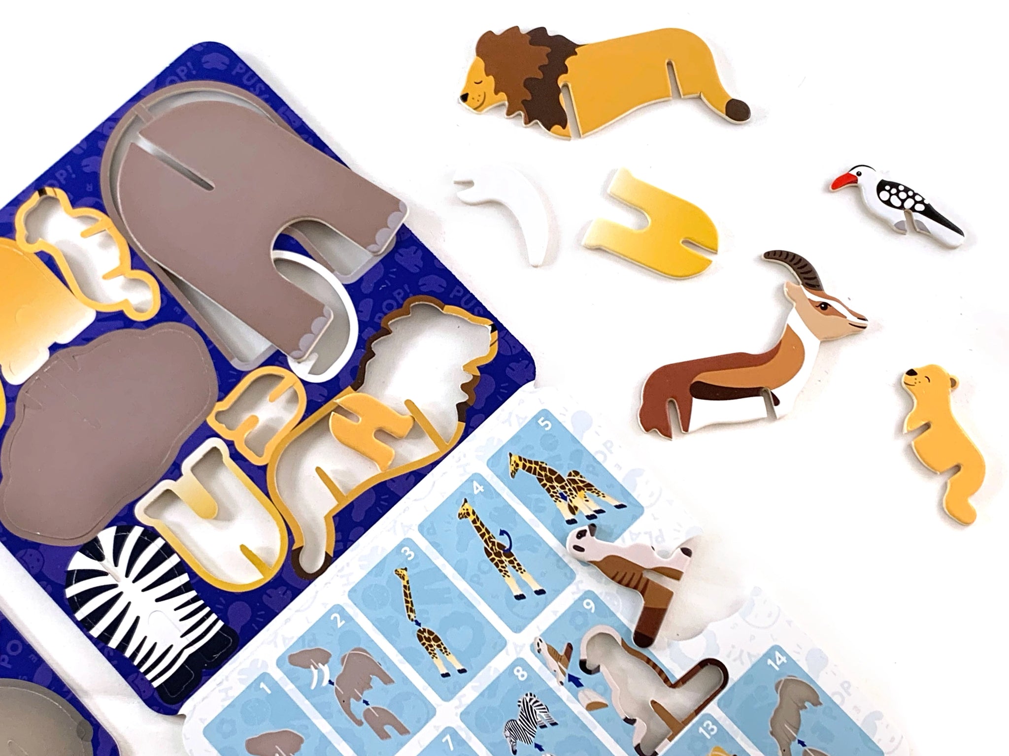 Play Press Savannah Animals Pop-out Playset