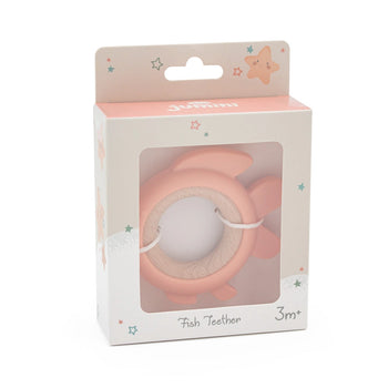 Fish Wooden & Silicone Teething Ring Jumini