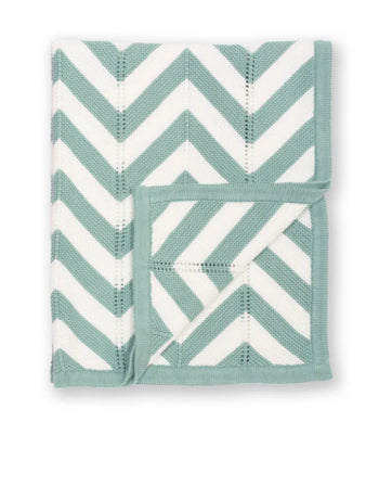 Kite Chevron Spruce Blanket