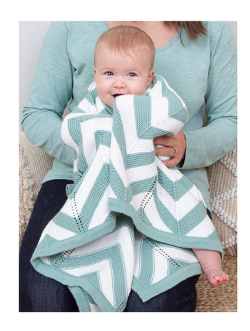 Kite Chevron Spruce Blanket