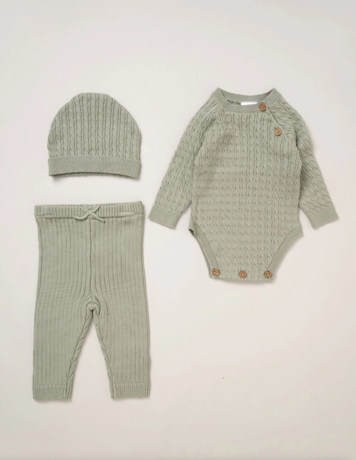 Traditional All Cotton Knitted Set Rock-a-Bye Baby