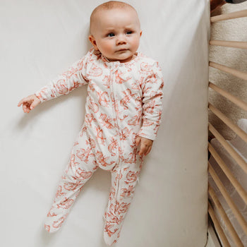 Dragon Print  Zip up Sleepsuit Fox & Lottie