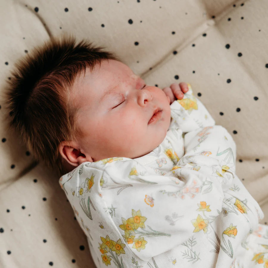 Daffodil Print Zip up Sleepsuit Fox & Lottie