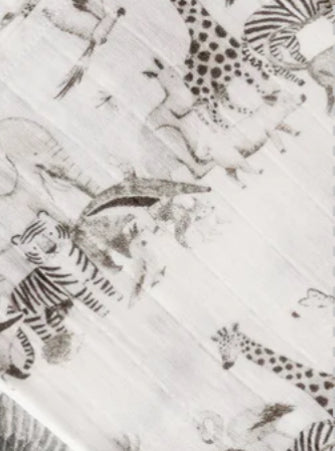 Animals Print Muslin Square Fox & Lottie