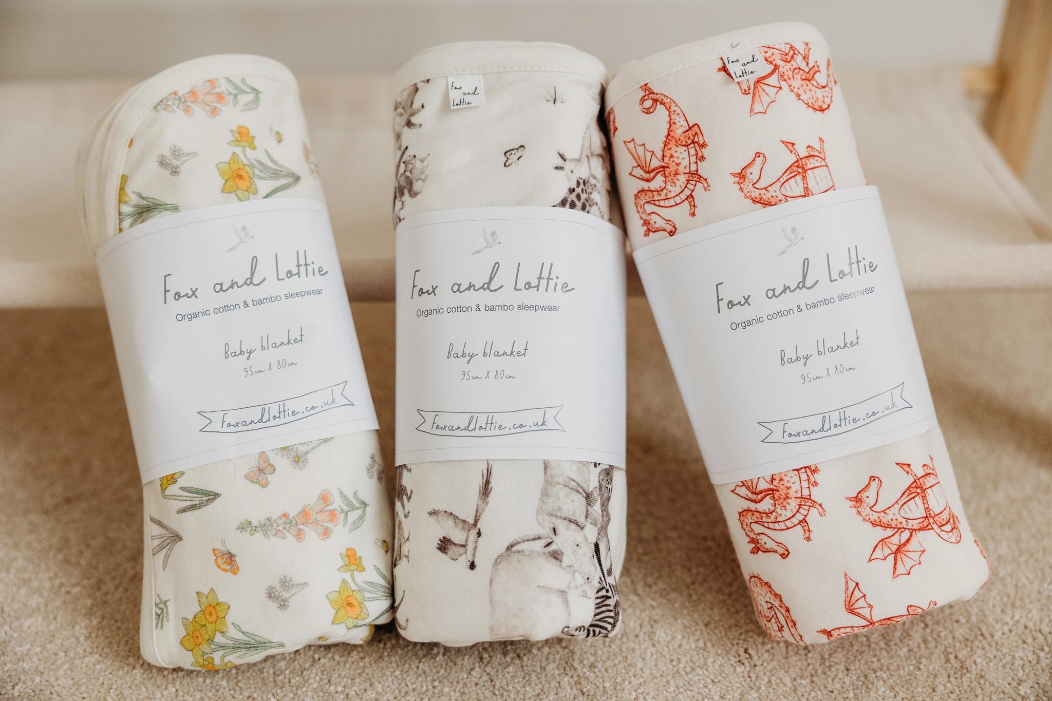 Daffodil Print Muslin Square Fox & Lottie