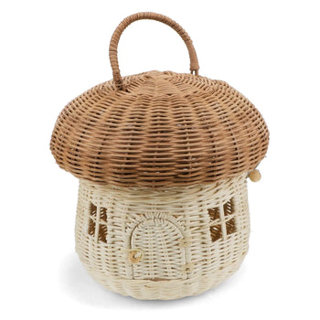 Rattan Mushroom House Basket