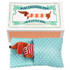Mini Sausage Dog in a Box