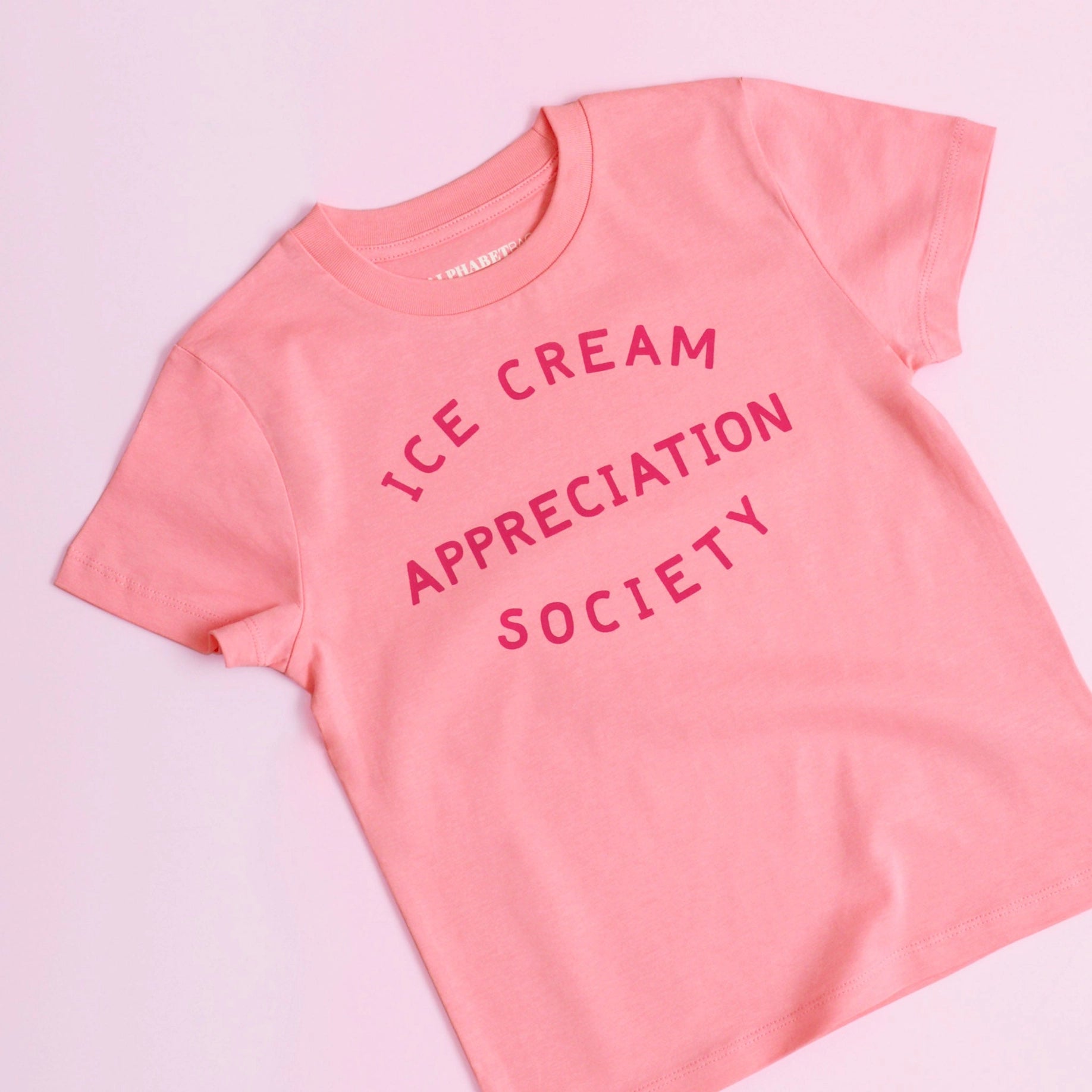 Ice Cream Appreciation Society Bubblegum Colour  T-Shirt