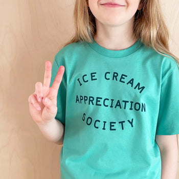 Ice Cream Appreciation Society Tropical Turquoise Colour  T-Shirt
