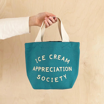 Ice Cream Appreciation Society - Mini Canvas Tote Bag