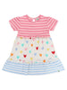 Multicoloured Hearts & Stripe Dress Lilly & Sid