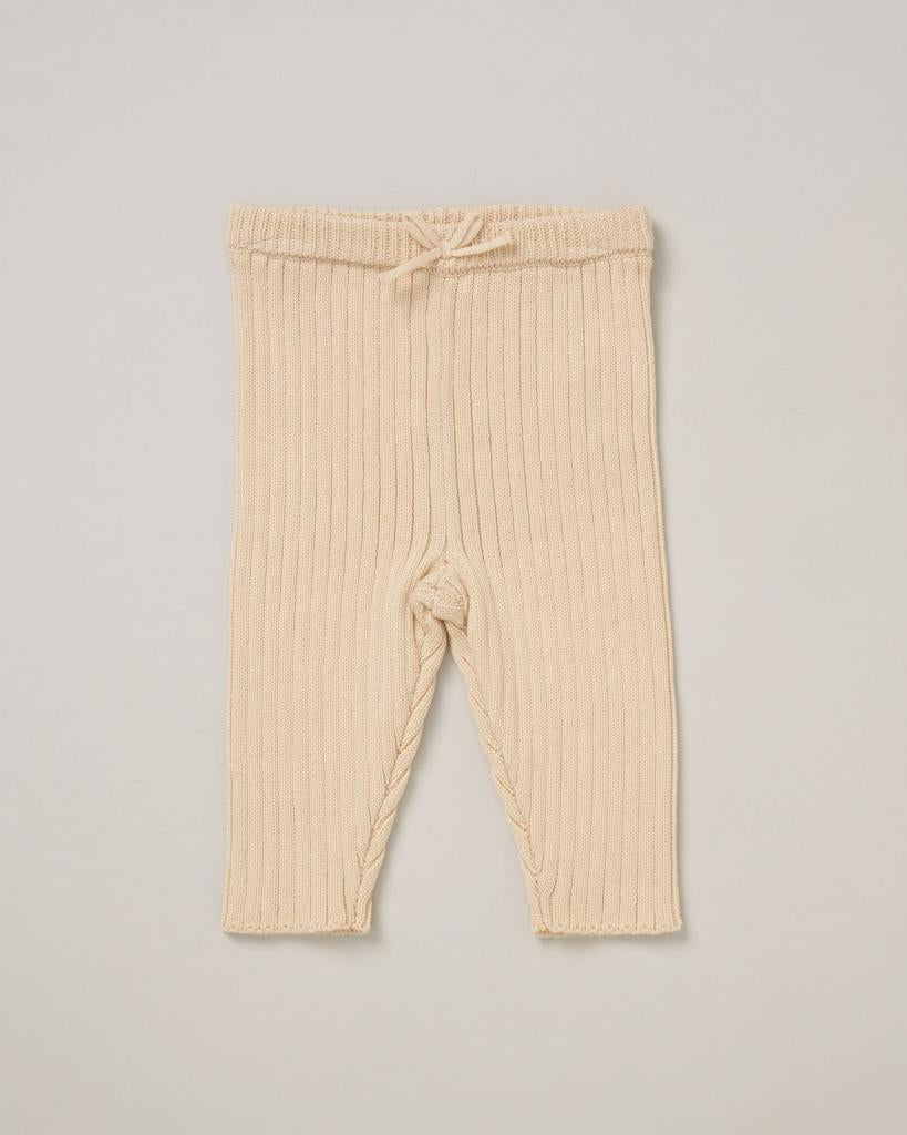 Traditional Beige All Cotton Knitted Set Rock-a-Bye Baby